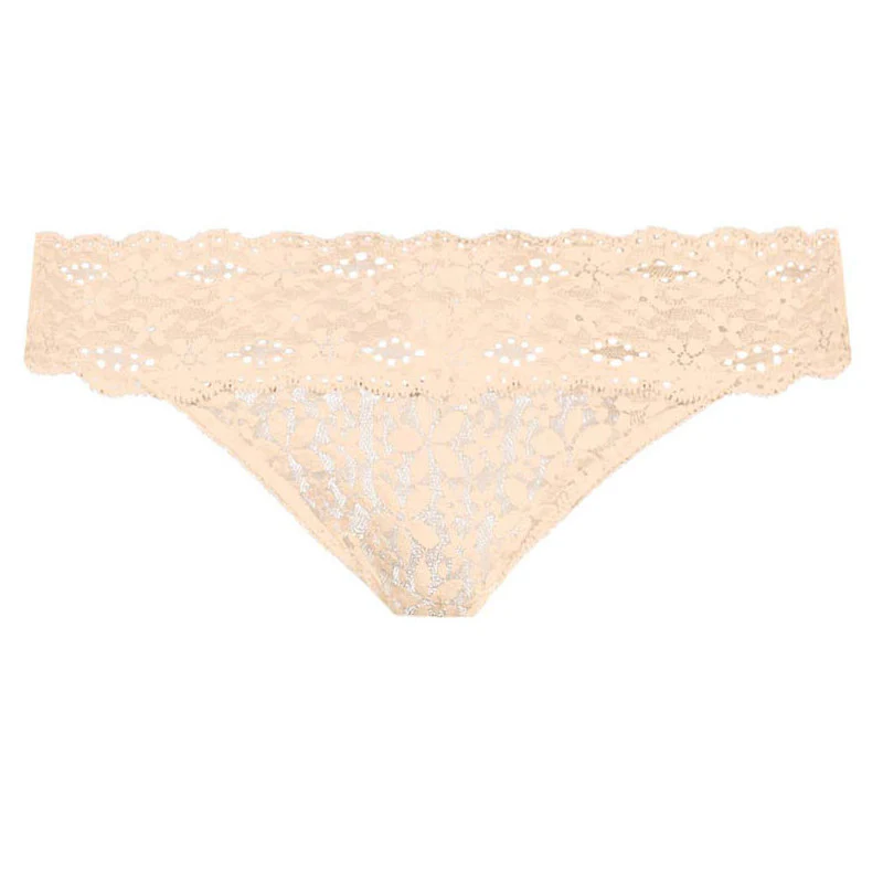 Halo Lace Thong Nude - Wacoal