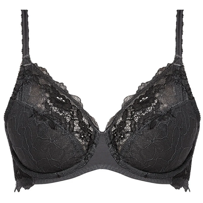 Lace Perfection Soft Cup Bra Charcoal Grey - Wacoal