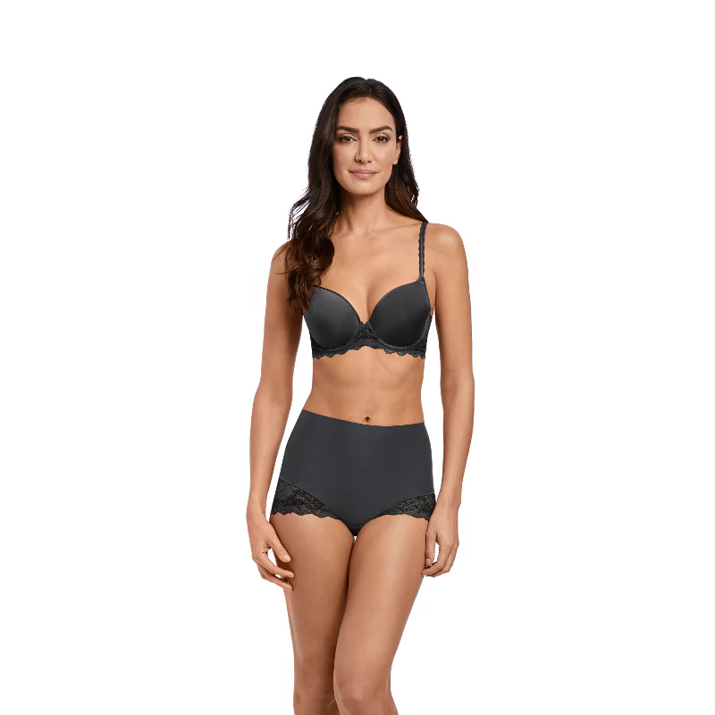Lace Perfection Contour Bra Charcoal Grey - Wacoal - Image 2